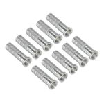 Aluminum Arrow Inserts 0.244" Dia 6.2mm 7.8mm for Archery Points, 12pcs