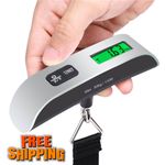 Digital Luggage Scale 50kg Portable LCD Travel Suitcase Hanging Weight