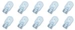 10 X T20 12v W21/5W 580 clear bulbs large wedge DRL STOP/TAIL 7443 21w 5w