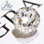 Double Sides Rose Cut Round Loose Moissanite D Color VVS1 Gems + GRA Certificate