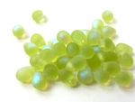 60 x 6/4MM GENUINE CZECH GLASS MINI TEARDROP DROP BEADS - CHOICE OF COLOURS 
