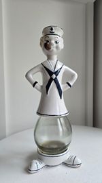 Rare Vintage 'The Sailor' Madam Rosa Cashew Fenny Ceramic Mounted Glass Bottle
