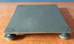 Antique Victorian Solid Heavy Brass Rectangular Trivet Stand  Fireplace Kitchen 