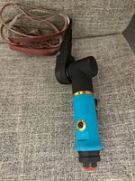 Pneumatic Air Belt Sander Mini Finger File with Belts 1/2in 90psi Blue/Black