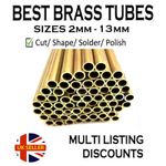 Brass Tubes Pipe 300mm x 2mm 3mm 4mm 5mm 6mm 7mm 8mm 9mm 10mm 11mm 12mm 13mm O.D