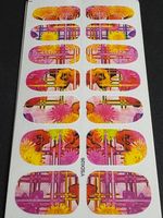 NAIL ART WATER DECALS FULL SET OF 14 ABSTRACT  STYLE   FULL NAIL DECALS YSD026