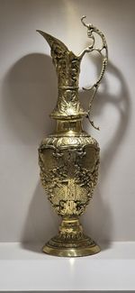 Vintage Antique Large Heavy Brass Jug