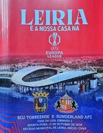 2026 SCU TORREENSE v SUNDERLAND AFC UEFA EUROPA LEAGUE PROGRAMME FROM PORTUGAL