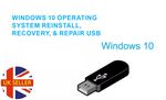 Windows 10 Operating System Reinstall, Recovery, & Repair USB(32/64 Bit)