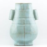 Chinese Arrow Vase Ge Type Crackled Guan Glazed Hu Celadon Late Period 20th C