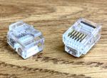 10x RJ12 6PIN 6P6C ADSL VDSL TELEPHONE CABLE CRIMP END CONNECTOR PLUGS (RJ11)