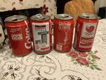 4 X VINTAGE COCA COLA OLYMPIC SPONSOR  CANS.. 330ML RARE COLLECTABLE COKE CANS