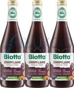 Biotta Organic Prune Juice - 500ml (Pack of 3)