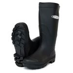 Dirt Boot® Ladies Mens Black & Green Festival Wellington Boots Wellies Gardening