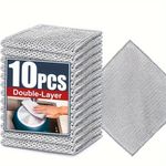 Steel Wire Dish Scrubber Non Scratch Pot Pan Cleaning Cloth Microfiber Kitchen