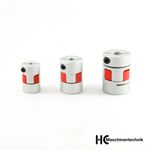 Jaw Coupling BF Shaft Coupling Flexible 5, 6, 6, 35, 8, 10, 12, 14 mm Aluminium