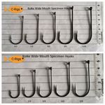 (+FREE GIFT) Koike Wide Mouth Specimen (Including Pennel) Hooks (1/0 to 10/0)