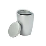 High Gloss Round Ottoman Storage Seat Stool for Bathroom Dressing Table Stool