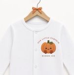 Personalised Halloween Baby Grow Sleepsuit Any Name