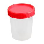 Sterile 120 Ml 4 Oz Plastic Graduated Container with Lid