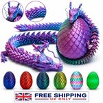 3D Printed Dragons Surprise Dragon Egg Articulating Gemstone Dragon Fidget Toy!