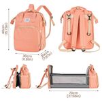 Baby Changing Backpack Stylish Multifunctional Large Nappy Bag with Changing Mat