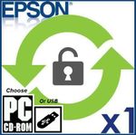 Epson Printer Waste Ink Foam Pad Counter Error Reset WIC Software & Key CDR/USB