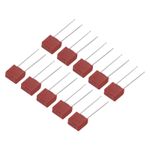 15Pcs DIP Mounted Miniature Square Slow Blow Micro Fuse 1A 250V Red