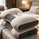 2Pcs Ergonomic Memory Foam Pillows For Neck & Shoulder Orthopedic Pain Relief