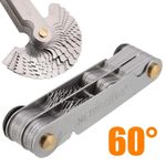 55/60 Degree Metric Inch Thread Plug Gauge Gear Tooth Screw Pitch Gauges Measuri