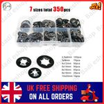 350pcs Internal Tooth Star Lock Spring Quick Washer Push On Speed Nut Assortment