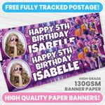 PERSONALISED KPOP BIRTHDAY BANNER ANY NAME PHOTO DEMON HUNTERS PARTY BANNERS