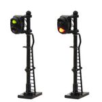 3PCS Model Railroad N Scale Train Signals 2-Lights 1:150 Block Signal Green/Red