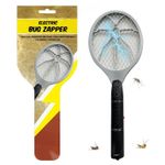 Bug Zapper Racket Safe Electric Fly Swatter Mosquito Bat Wasp Insect Pest Killer