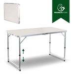 Brambles Home 4ft Folding Table Adjustable Height Camping Picnic Party Table