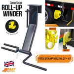 Cargo Tie-Downs Strap Winder Roll-up Flatbed Trailer Winch Straps up to 4" Wide