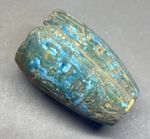 Beautiful Egyptian Canopic Vessel Glazed Blue