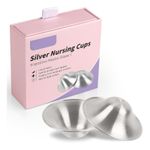 Silver Nipple Shields for Breastfeeding Nursing Cups Sensitive Nipple Protection