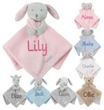 Baby Boy Girl Personalised Name Comforter Soft and Snuggly Blanket Keepsake Gift
