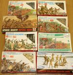 ESCI 1/72 scale - large collection of plastic figures (various box styles)