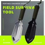 Camping Folding Shovel Outdoor Garden Tool Stainless Steel Mini Spade