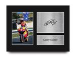 Casey Stoner Honda MOTO GP Gift Printed Framed Picture to MotoGP Racing Fans