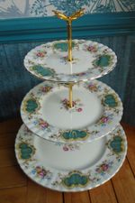 Royal Albert Berkeley 3 tier XL china cake stand