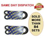 2 X FAN BELT/ ALTERNATOR BELT for MITSUBISHI PAJERO/SHOGUN SPORT 2.8TD 4M40 96+