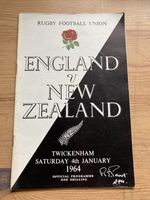 1964 England v New Zealand Rugby Union Souvenir Programme