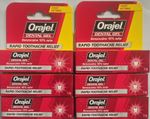 X6  Orajel Dental Gel Rapid Toothache Relief Benzocaine 10% w/w . 5.3g