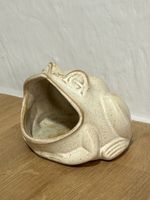 Vintage Ceramic Frog Sponge Scrubby Holder Speckled Glaze Kitchenalia VGC