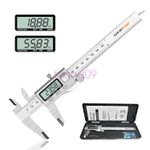 METAL Digital Vernier Caliper Micrometer Guage Tool 6" 150 mm Electronic LCD
