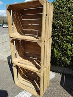 3 x Vintage Wooden Apple Crates