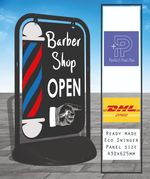Barber Shop Open  Pavement Sign A Board Hairdresser Salon Shop ECO SWINGER